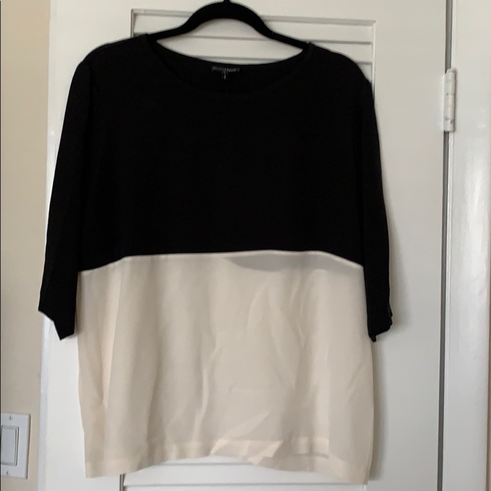 Intermix silk top